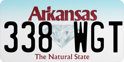 AR license plate 338WGT