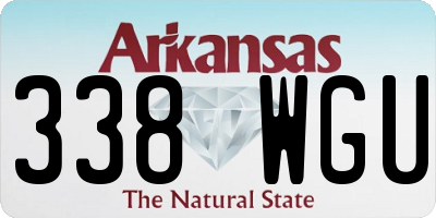 AR license plate 338WGU