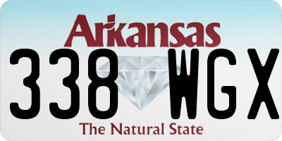 AR license plate 338WGX