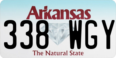 AR license plate 338WGY