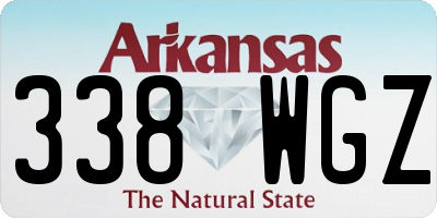 AR license plate 338WGZ
