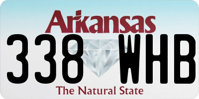 AR license plate 338WHB