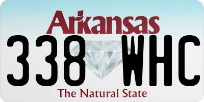 AR license plate 338WHC