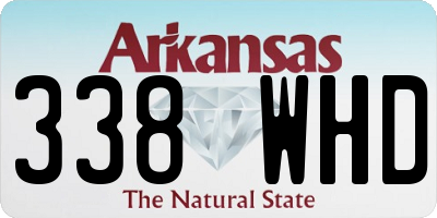 AR license plate 338WHD