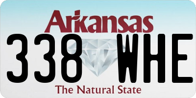 AR license plate 338WHE