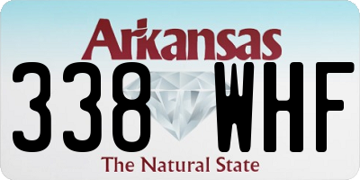 AR license plate 338WHF