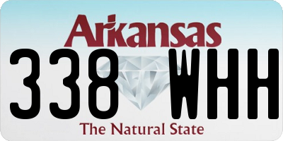 AR license plate 338WHH