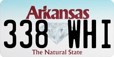 AR license plate 338WHI