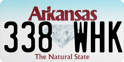 AR license plate 338WHK