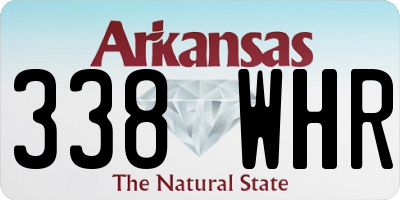 AR license plate 338WHR