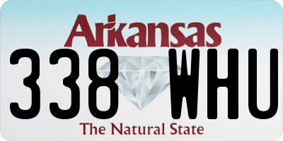 AR license plate 338WHU