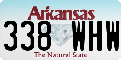 AR license plate 338WHW