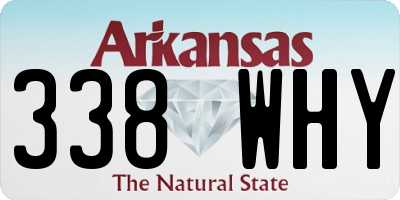 AR license plate 338WHY