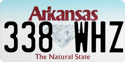 AR license plate 338WHZ