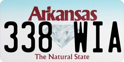 AR license plate 338WIA