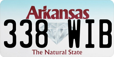 AR license plate 338WIB