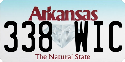 AR license plate 338WIC