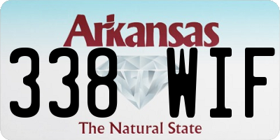 AR license plate 338WIF