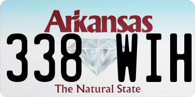 AR license plate 338WIH