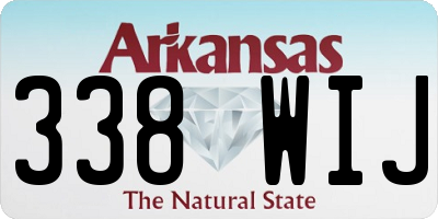 AR license plate 338WIJ