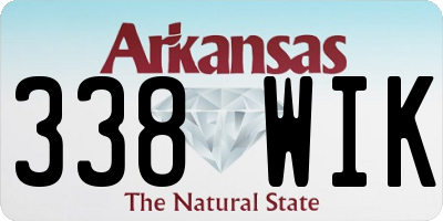 AR license plate 338WIK