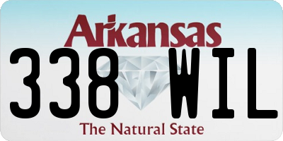 AR license plate 338WIL