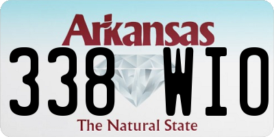AR license plate 338WIO