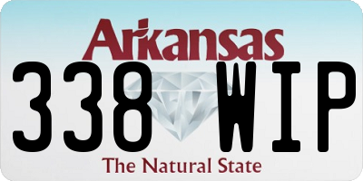 AR license plate 338WIP