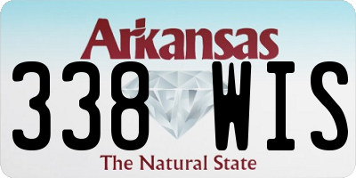 AR license plate 338WIS
