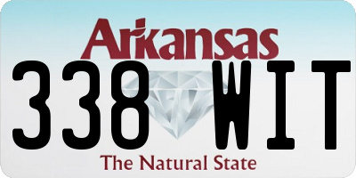 AR license plate 338WIT