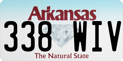 AR license plate 338WIV