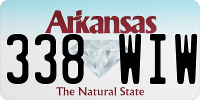 AR license plate 338WIW