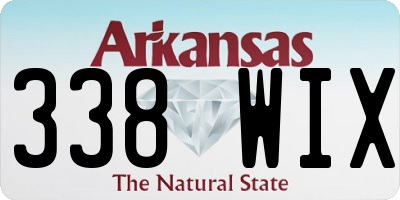 AR license plate 338WIX