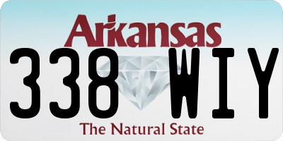 AR license plate 338WIY