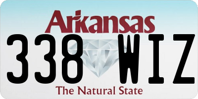 AR license plate 338WIZ