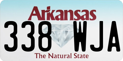 AR license plate 338WJA