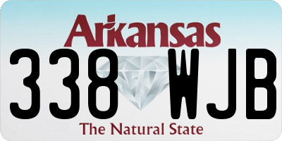 AR license plate 338WJB