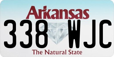 AR license plate 338WJC