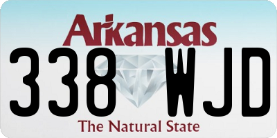 AR license plate 338WJD