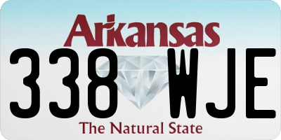 AR license plate 338WJE