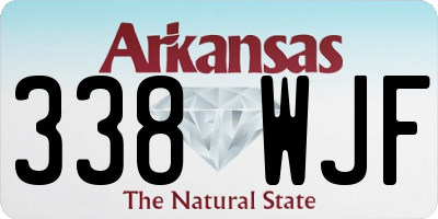 AR license plate 338WJF