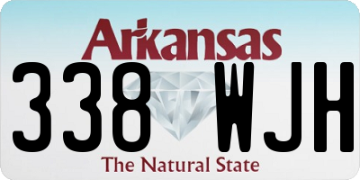 AR license plate 338WJH