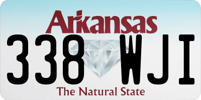 AR license plate 338WJI