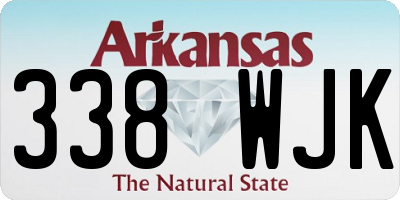 AR license plate 338WJK