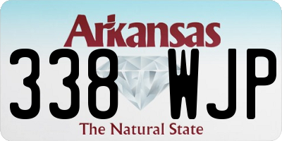 AR license plate 338WJP