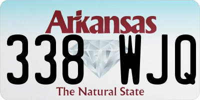 AR license plate 338WJQ