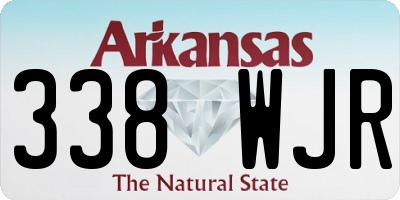 AR license plate 338WJR