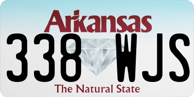 AR license plate 338WJS