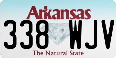 AR license plate 338WJV