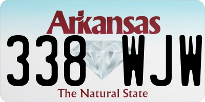AR license plate 338WJW